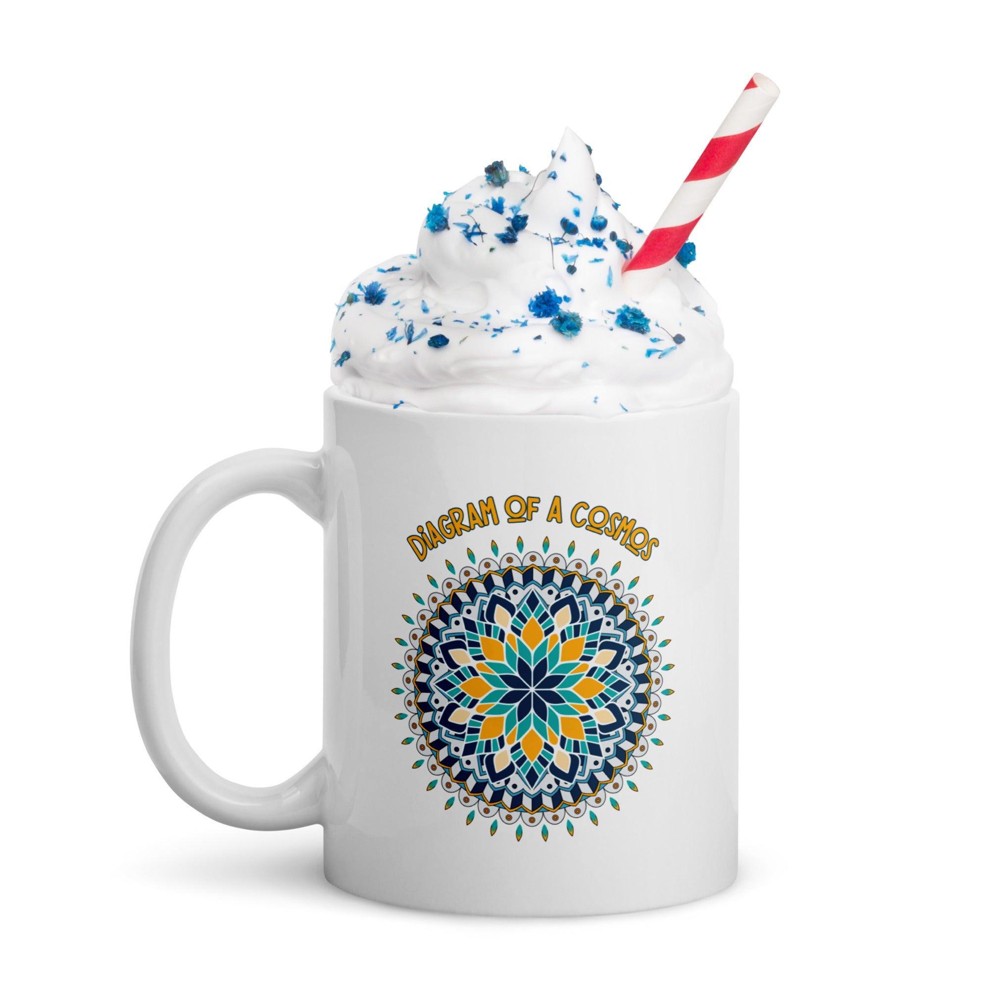 Celtic Knot Connection Mandala White Glossy Mug - Beyond T-shirts