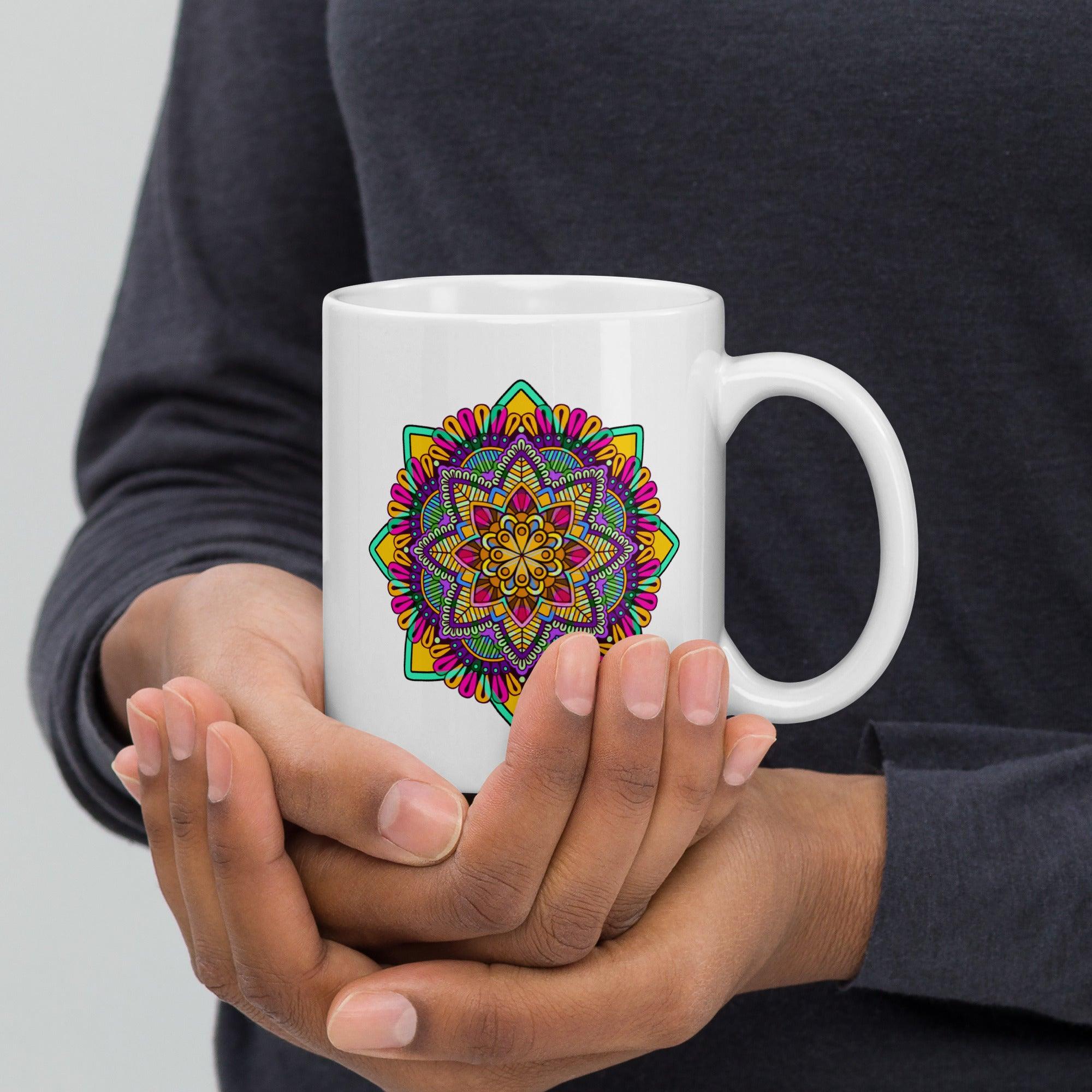 Mandala Harmony Ceramic Mug - Beyond T-shirts