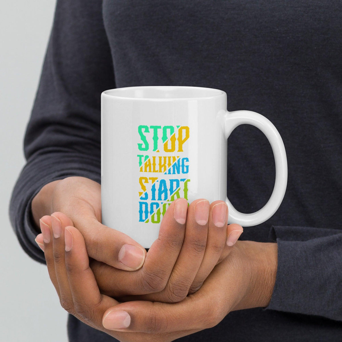Retro Letterpress Typography Mug - Beyond T-shirts