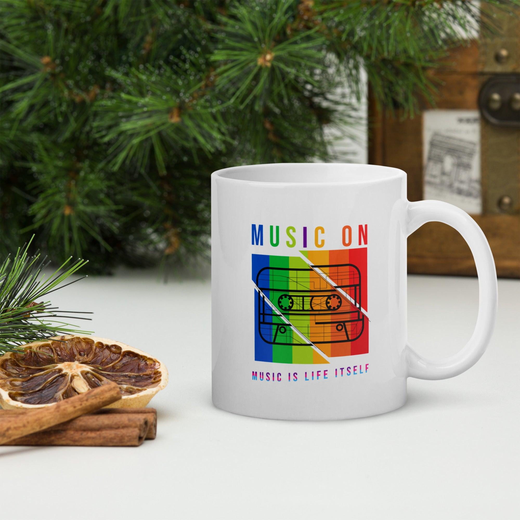 Musical Notes Harmony Mug - Beyond T-shirts