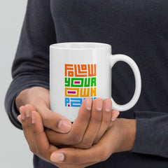 Bold Typography Statements White Glossy Mug - Beyond T-shirts