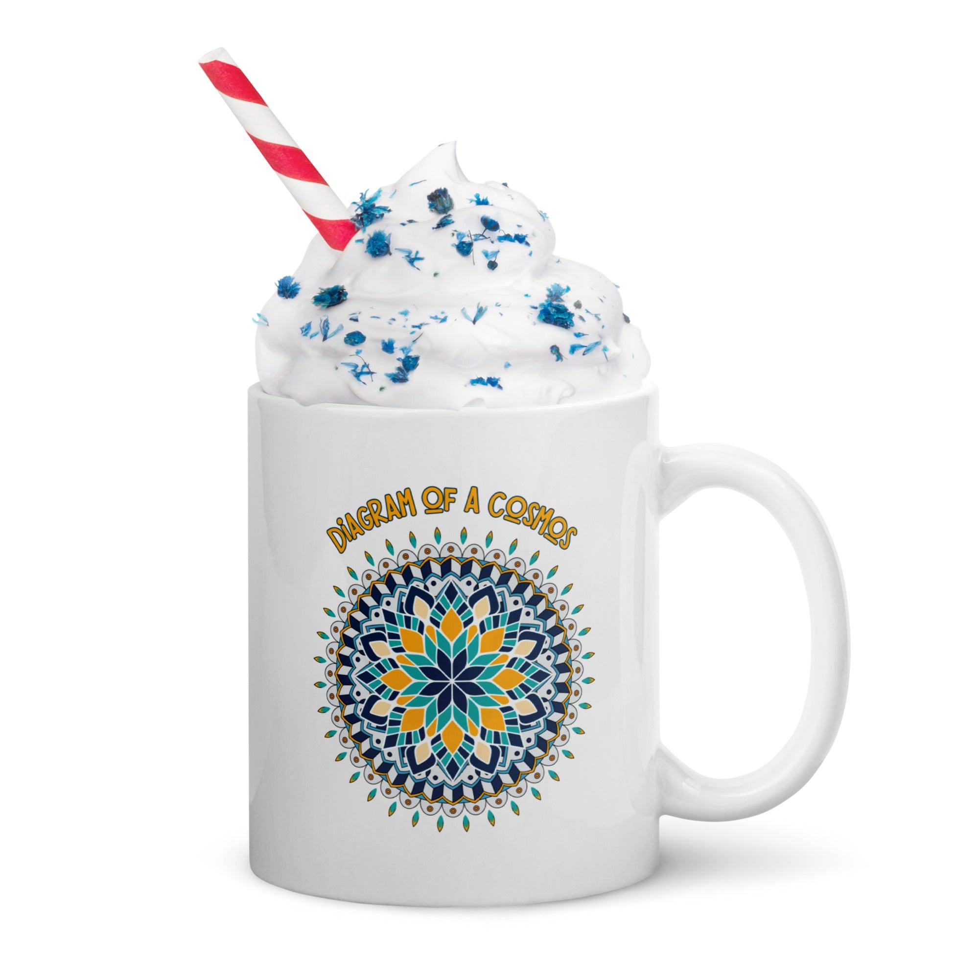 Celtic Knot Connection Mandala White Glossy Mug - Beyond T-shirts