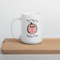 You're My Happy Place White glossy mug