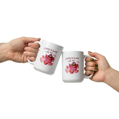 Crazy In Love With You White Glossy Mug