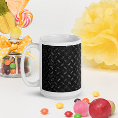 Organic Oasis Texture White Glossy Mug