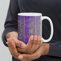 Velvety Bliss Texture White Glossy Mug