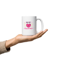 Be My Valentine White glossy mug