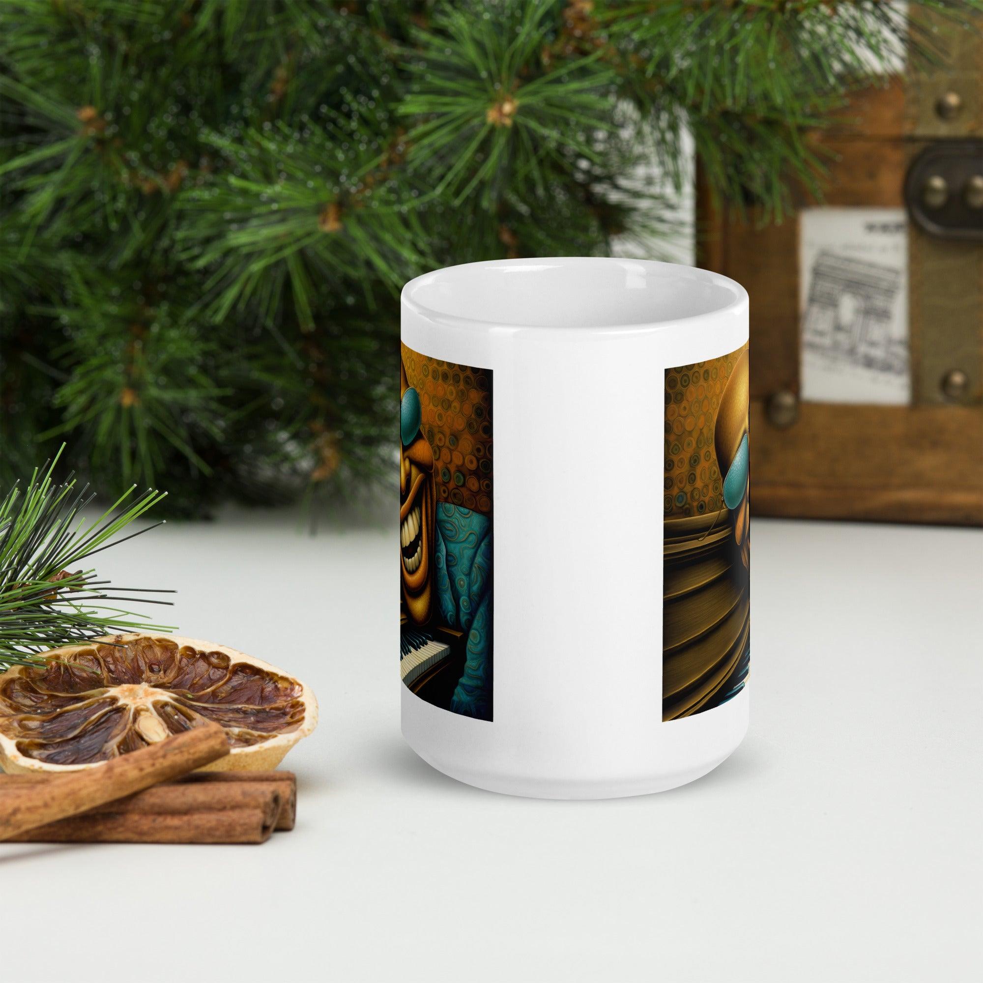 Radiant Reflections IV White Glossy Mug Packaging.