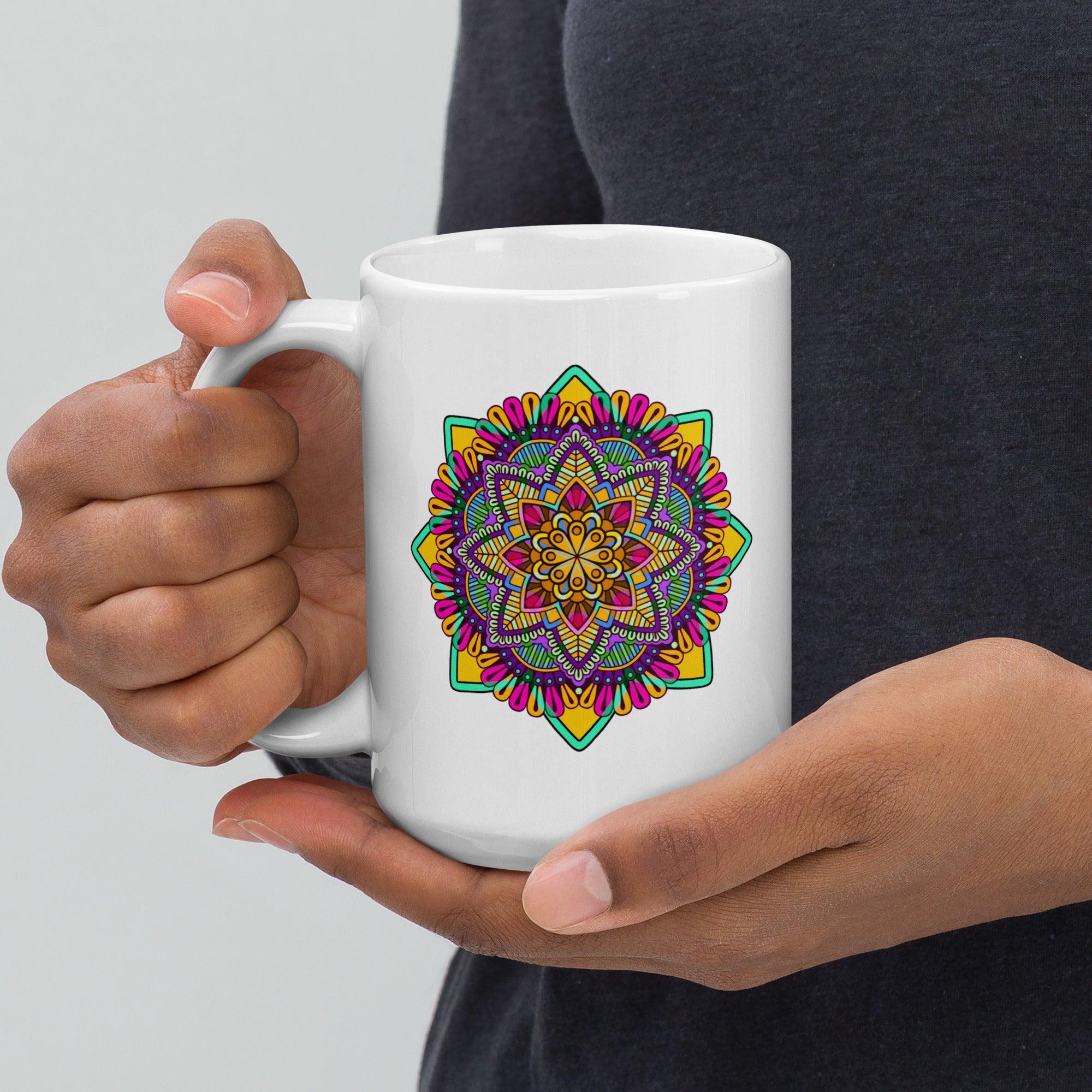 Mandala Harmony Ceramic Mug - Beyond T-shirts