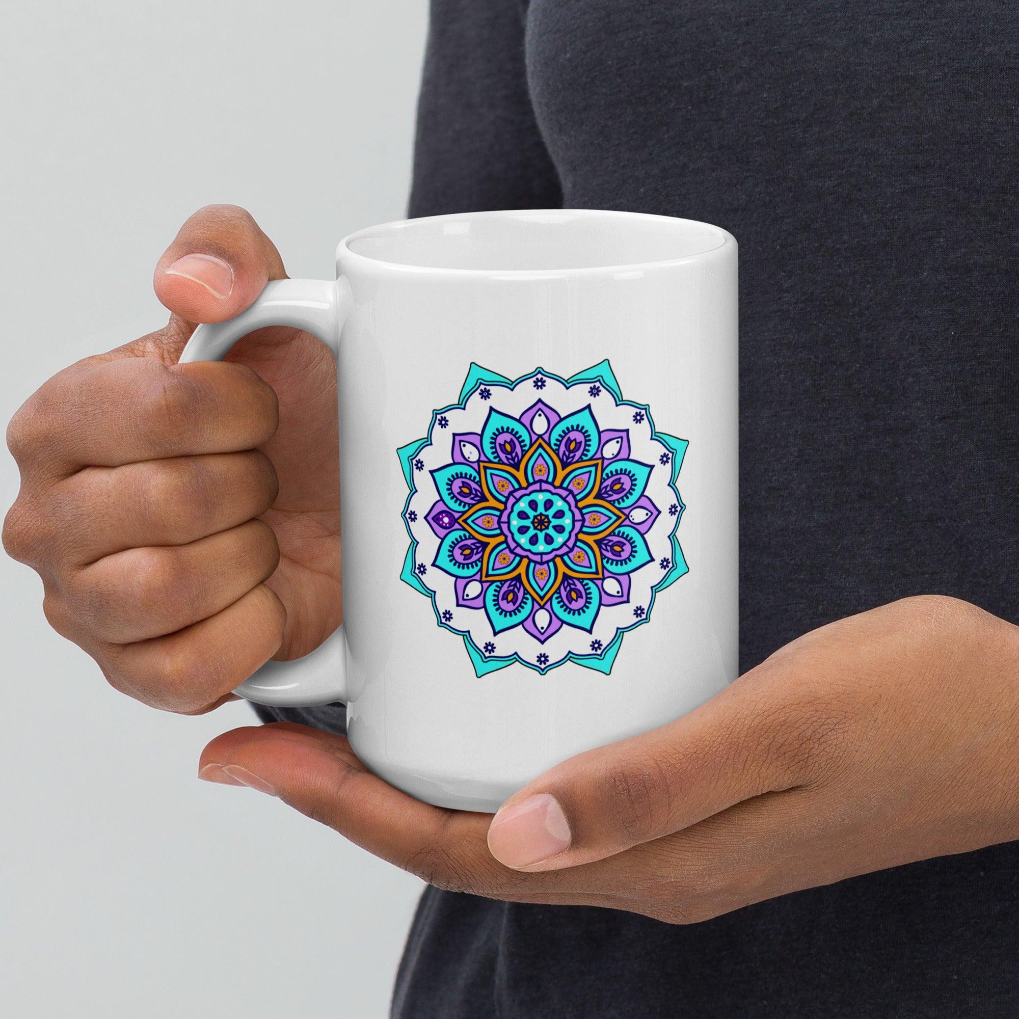 Mandala Harmony Ceramic Mug - Beyond T-shirts