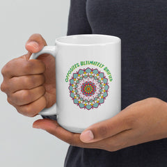 Mandala Of Unity White Glossy Mug - Beyond T-shirts