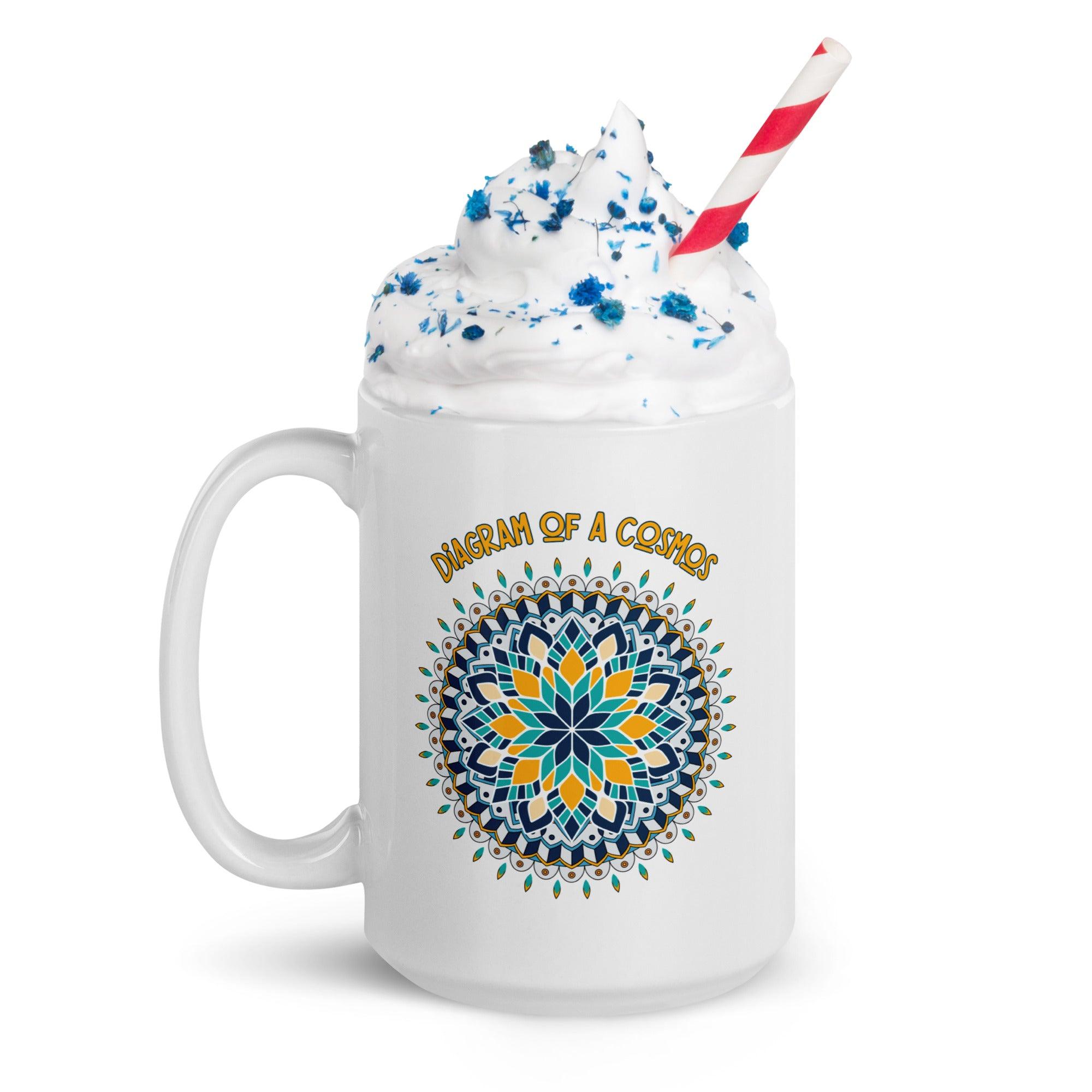 Celtic Knot Connection Mandala White Glossy Mug - Beyond T-shirts