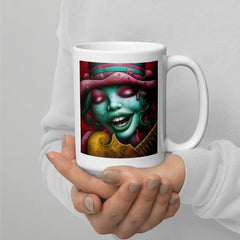 Elegant ceramic coffee cup Whimsical Wonders II.