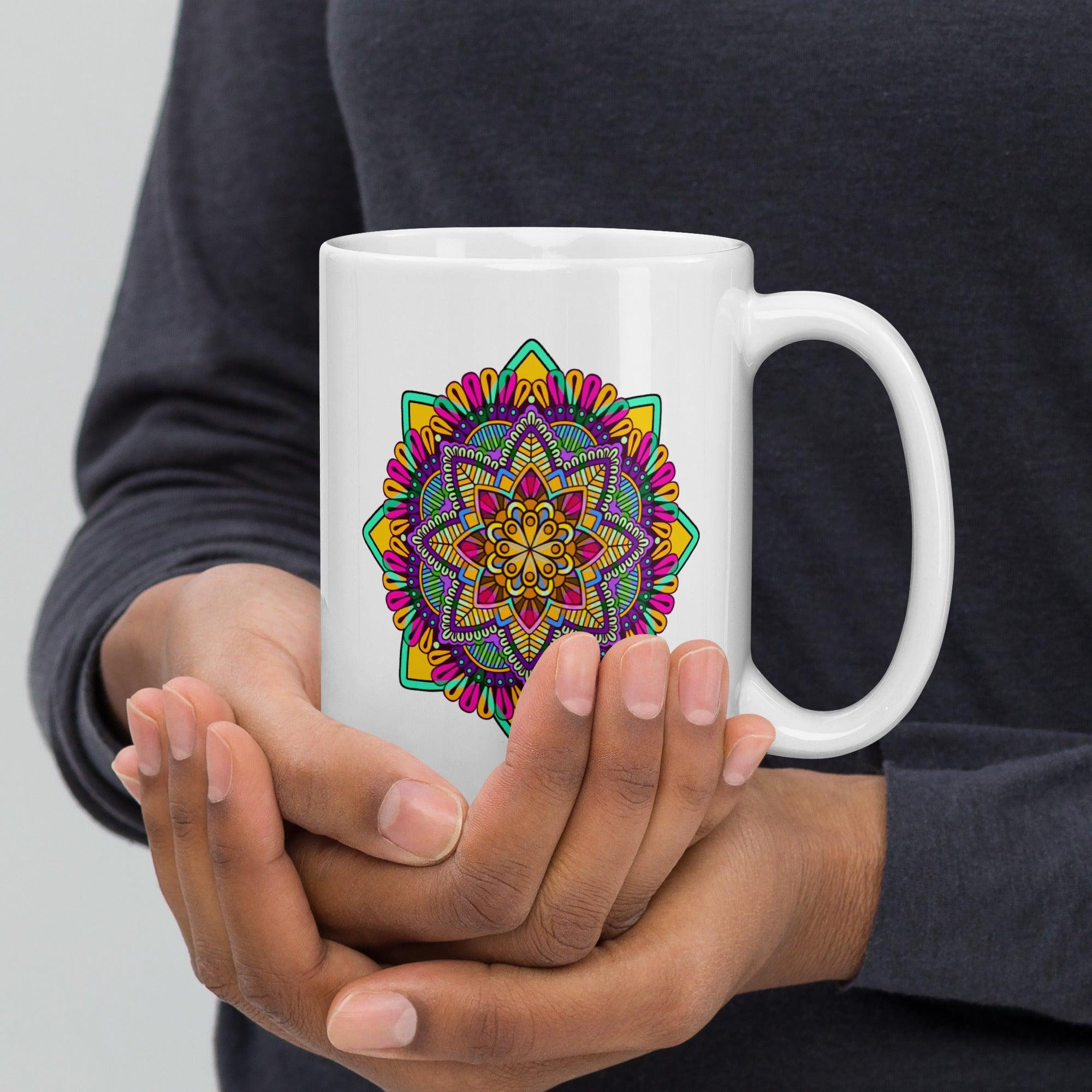 Mandala Harmony Ceramic Mug - Beyond T-shirts