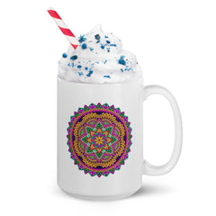 Mandala Illumination White Mug - Beyond T-shirts