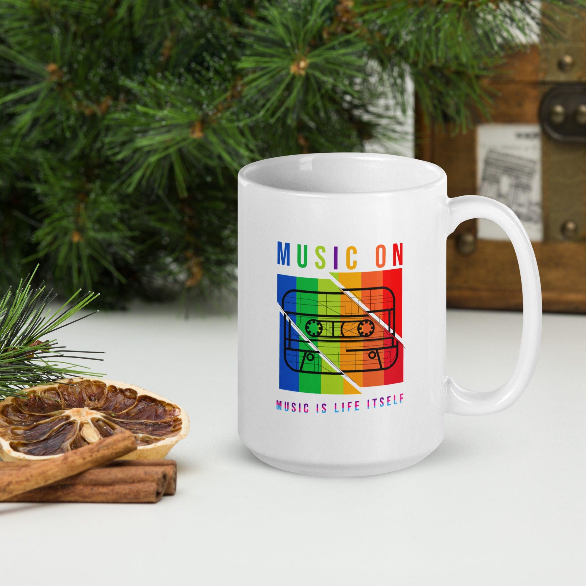 Musical Notes Harmony Mug - Beyond T-shirts