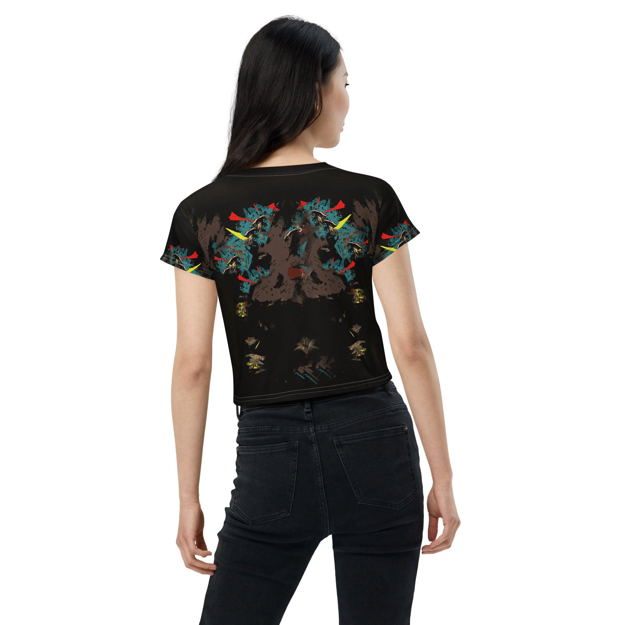 Winners Never Quit All-Over Print Crop Tee - Beyond T-shirts