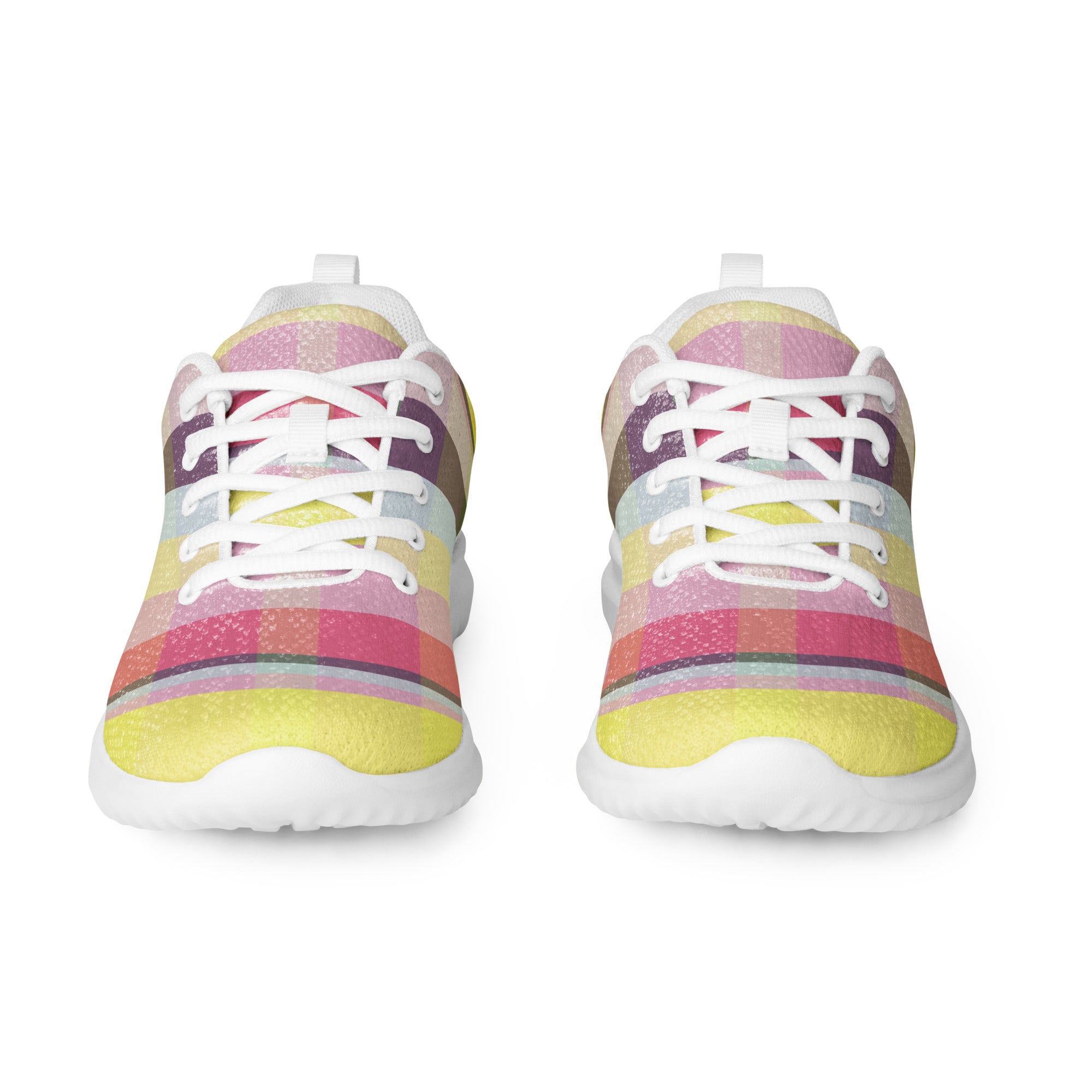 Explore in comfort with these vibrant tropical-patterned athletic shoes, perfect for the adventurous and style-conscious woman.