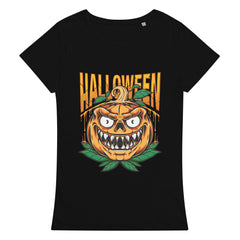 Close-up of the Halloween Costume Tee's eco-friendly fabric and fun print, ideal for an environmentally conscious Halloween.