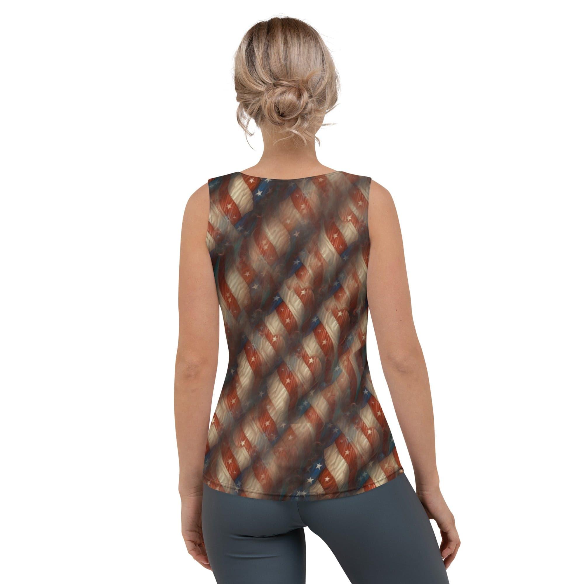 Yankee Doodle Dandy Sublimation Cut & Sew Tank Top - Beyond T-shirts