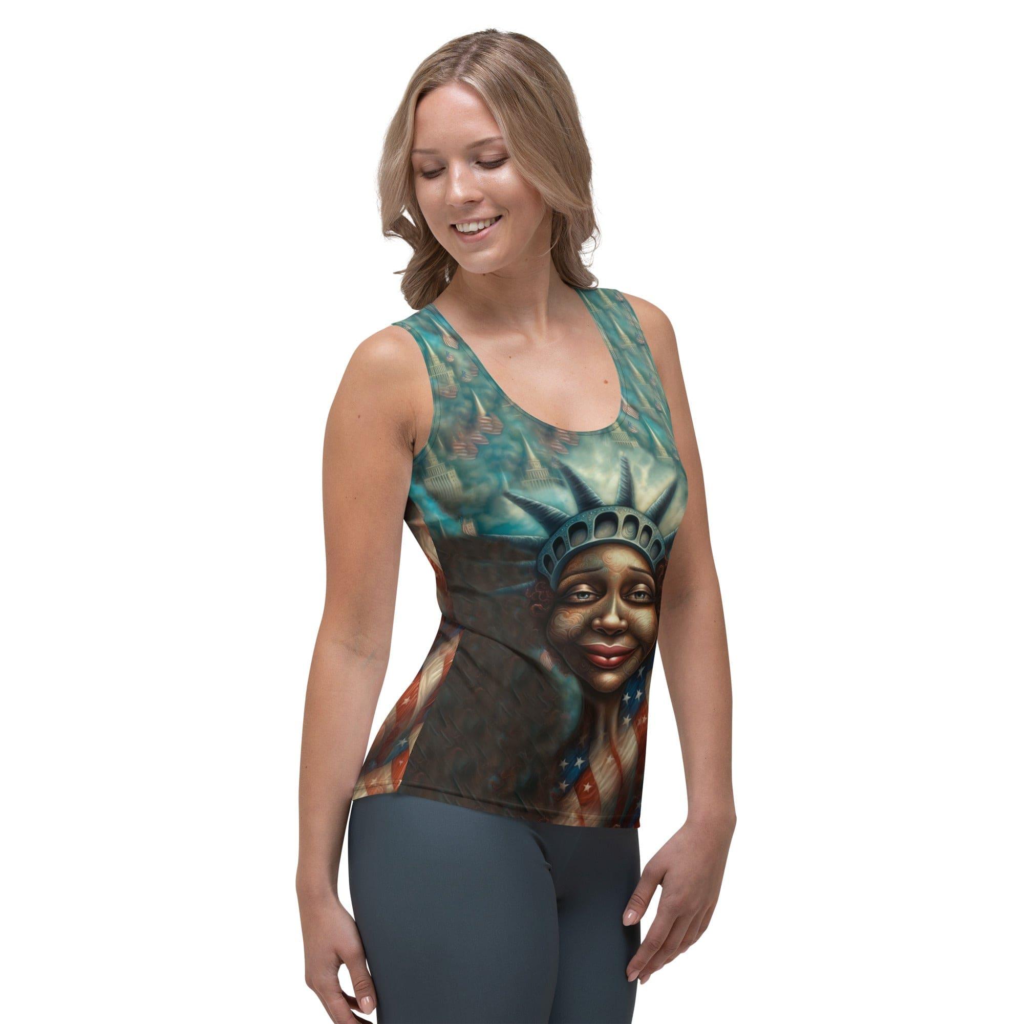 Yankee Doodle Dandy Sublimation Cut & Sew Tank Top - Beyond T-shirts