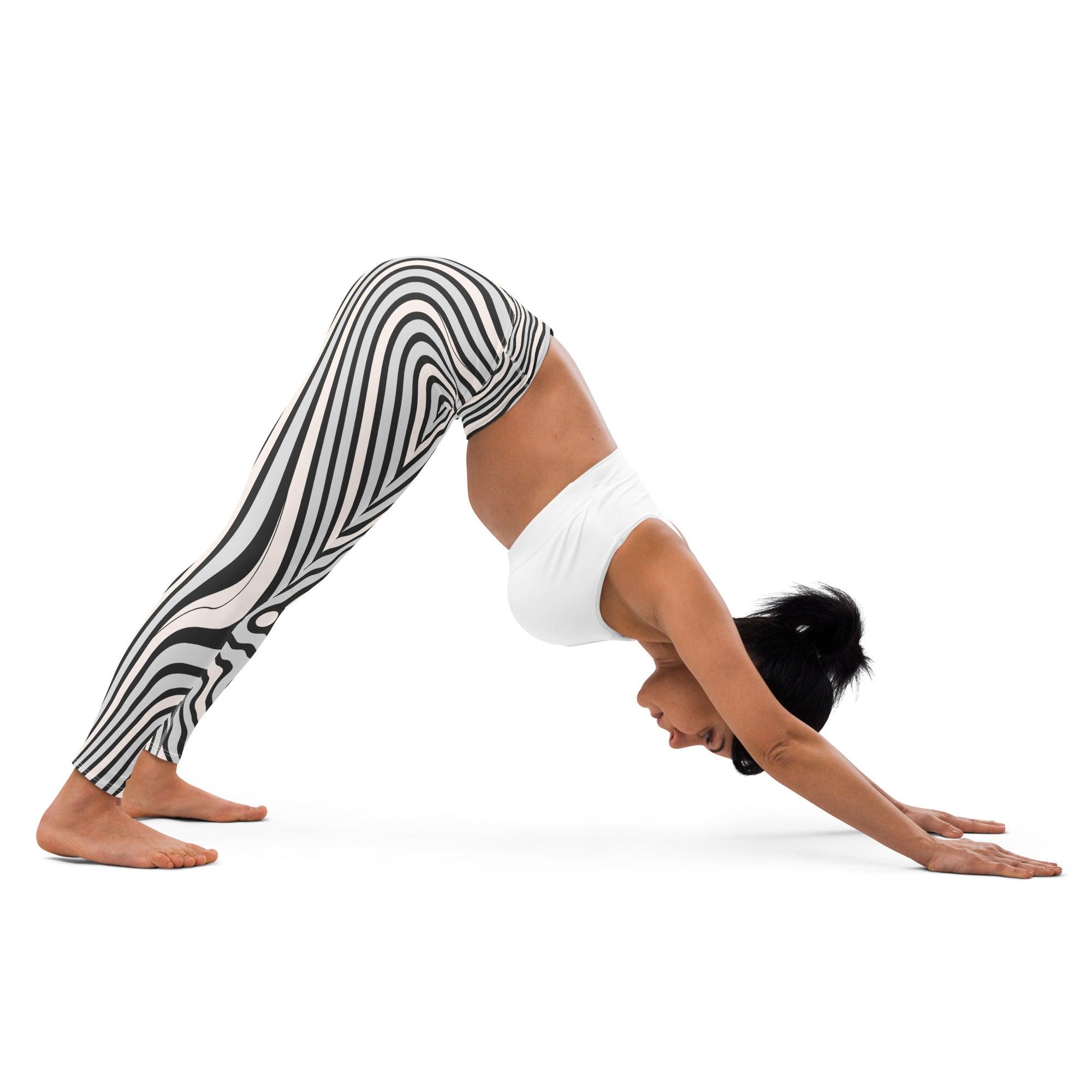 Zebra Pattern Yoga Leggings - Beyond T-shirts