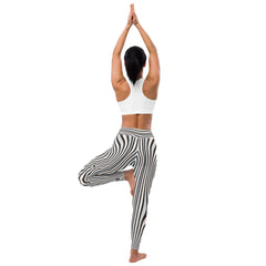 Zebra Pattern Yoga Leggings - Beyond T-shirts
