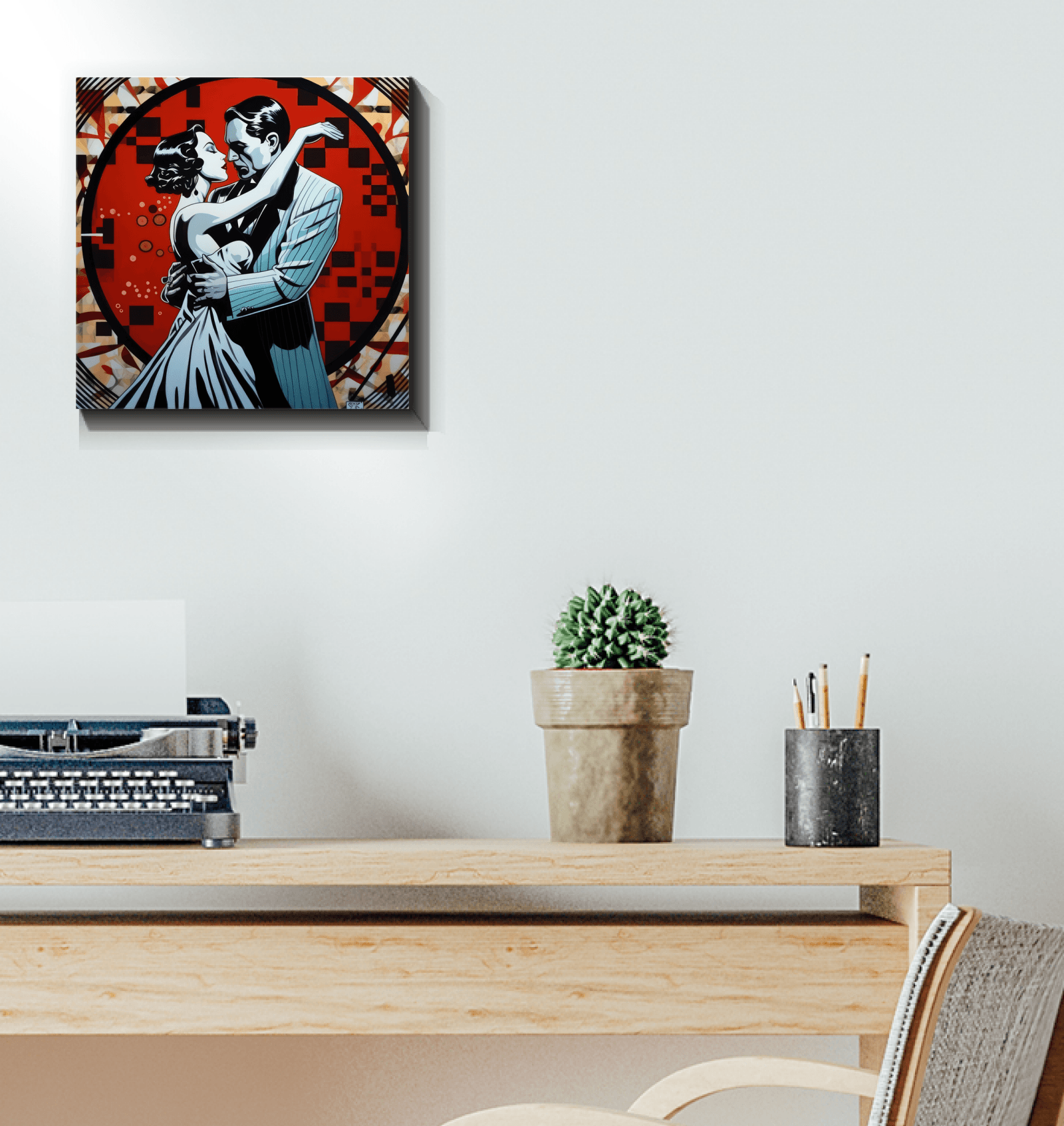 Inspirational partnership motif on durable, high-definition canvas art.