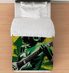 A Guitar is a Human Voice Duvet Cover - Bedroom Decor