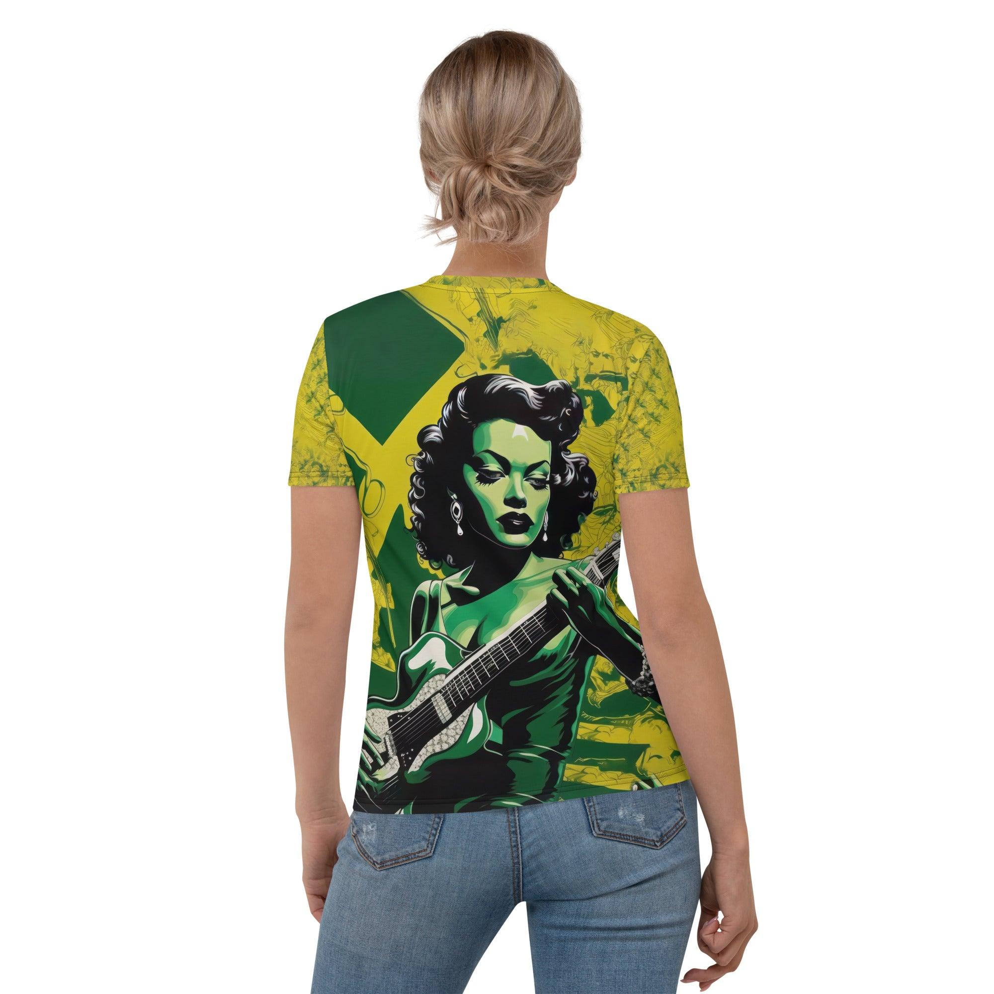 Guitarist Inspired Women's Tee - Side View