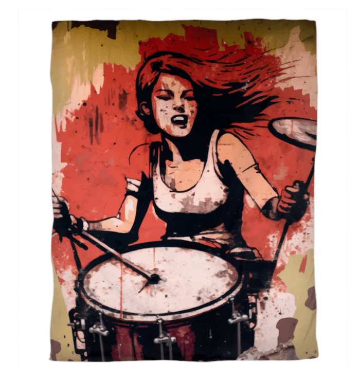 A Rhythm All Her Own Duvet Cover - Beyond T-shirts
