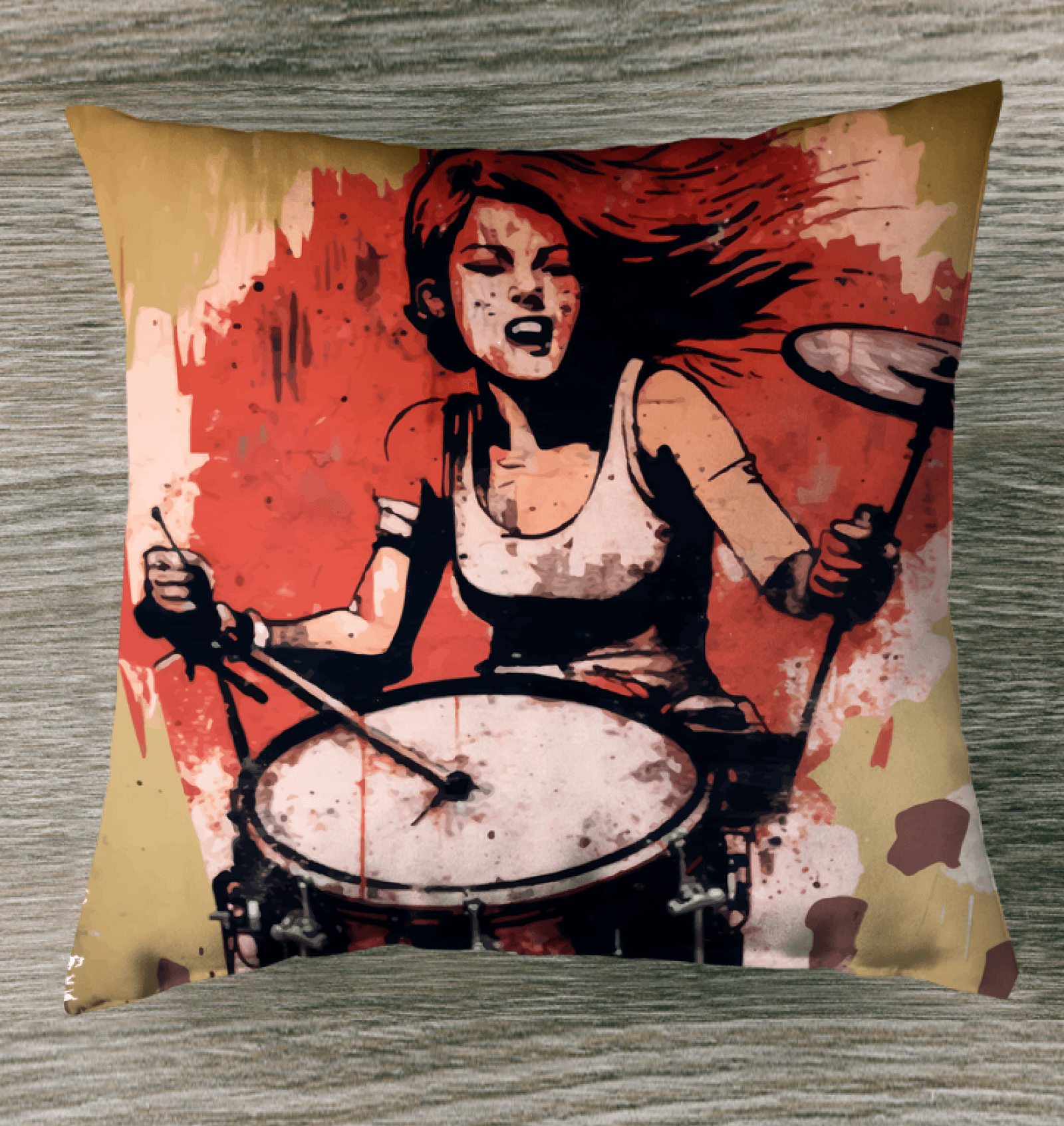 A Rhythm All Her Own Indoor Pillow - Beyond T-shirts