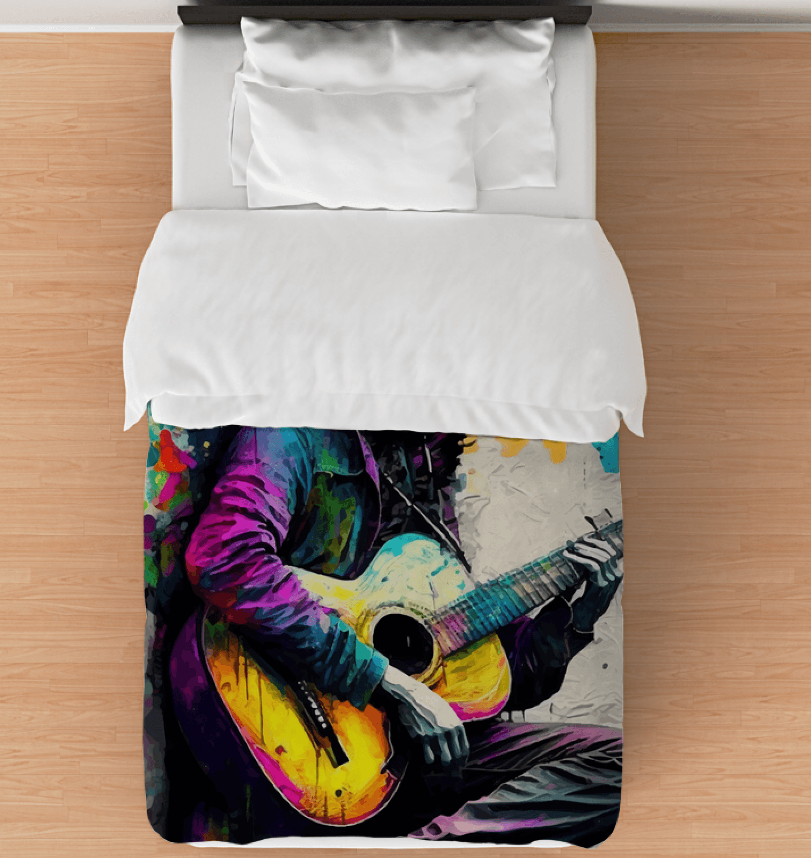 Ain't No Party Without Guitar Comforter- Twin - Beyond T-shirts