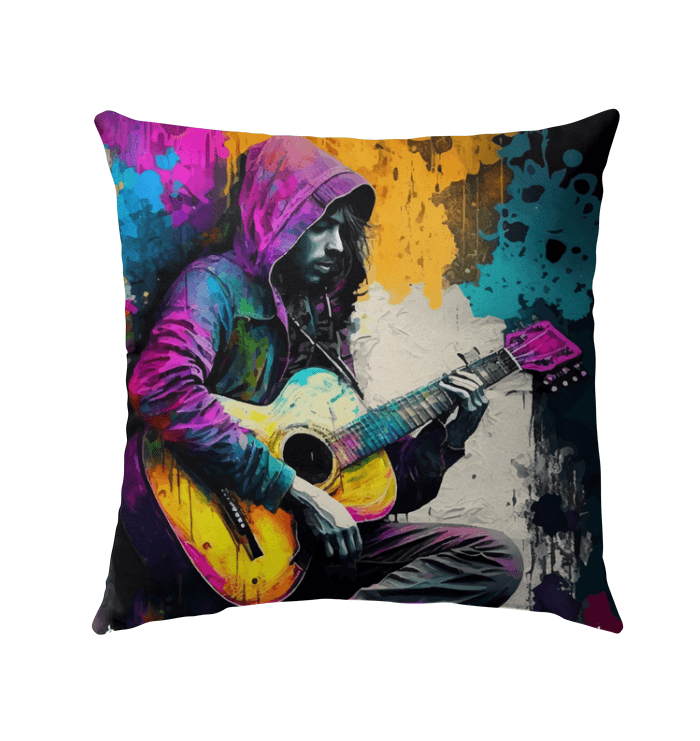 Ain't No Party Without Guitar Outdoor Pillow - Beyond T-shirts