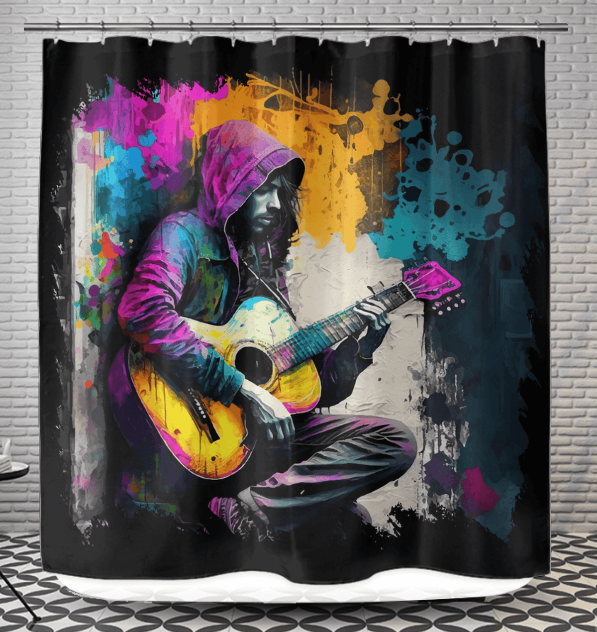 Ain't No Party Without Guitar Shower Curtain - Beyond T-shirts
