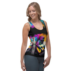 Ain't No Party Without Guitar Sublimation Cut & Sew Tank Top - Beyond T-shirts