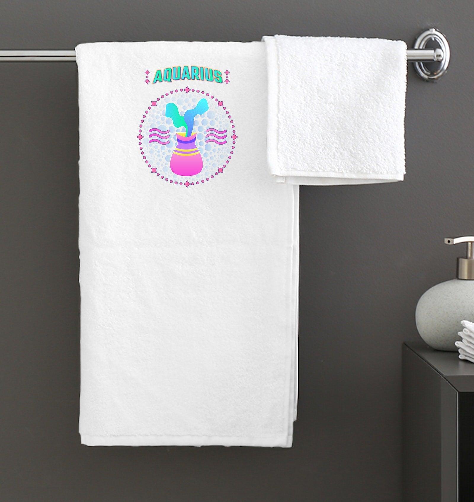 Aquarius Bath Towel | Zodiac Series 1 - Beyond T-shirts