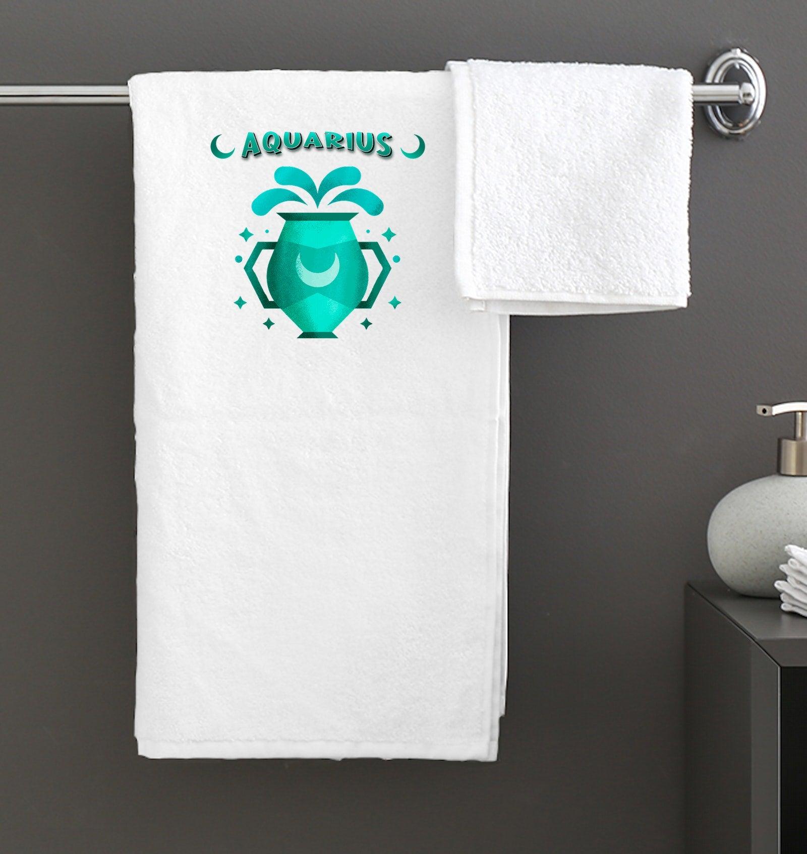 Aquarius Bath Towel | Zodiac Series 2 - Beyond T-shirts