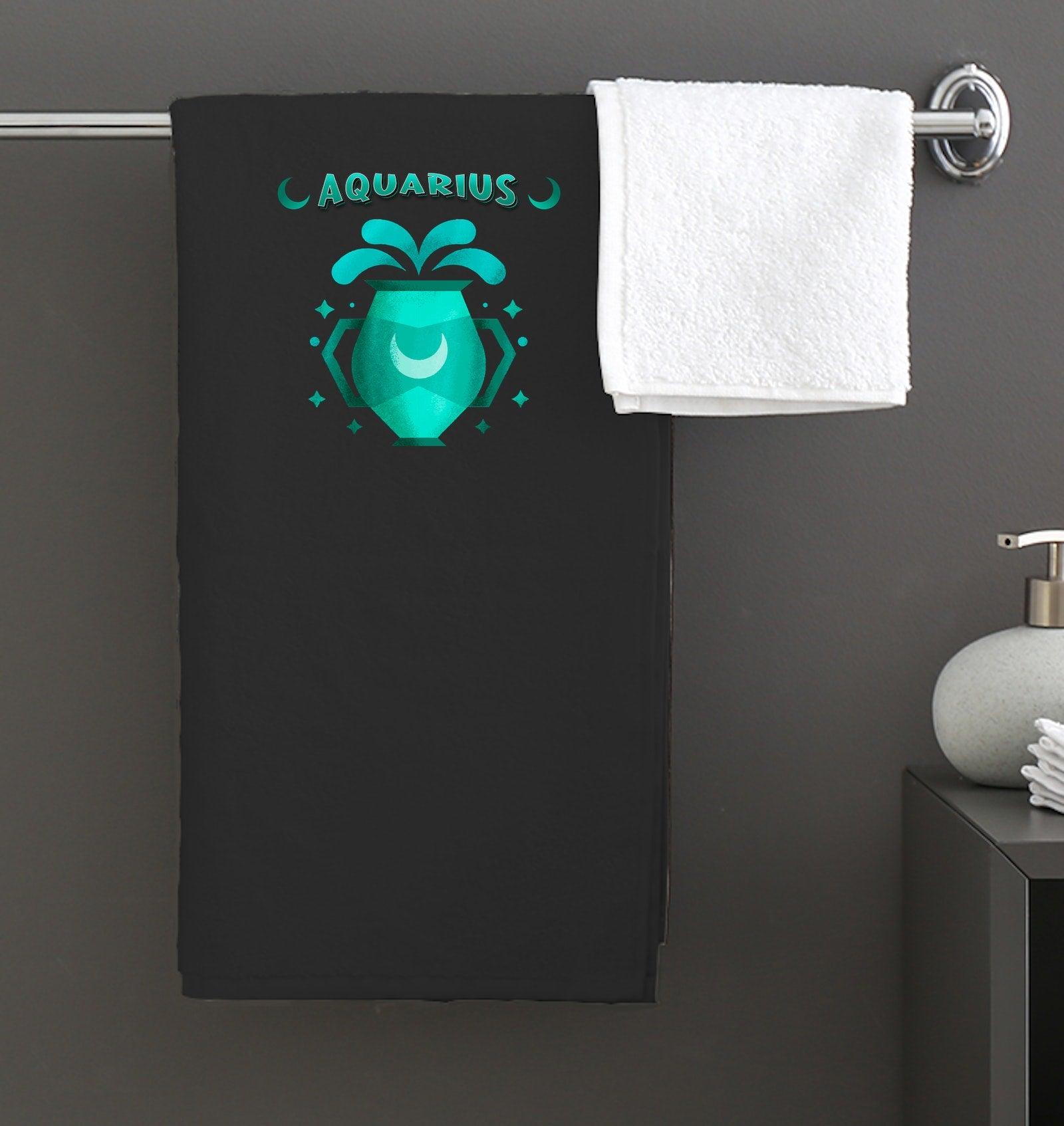 Aquarius Bath Towel | Zodiac Series 2 - Beyond T-shirts