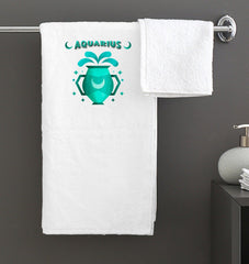 Aquarius Bath Towel | Zodiac Series 2 - Beyond T-shirts