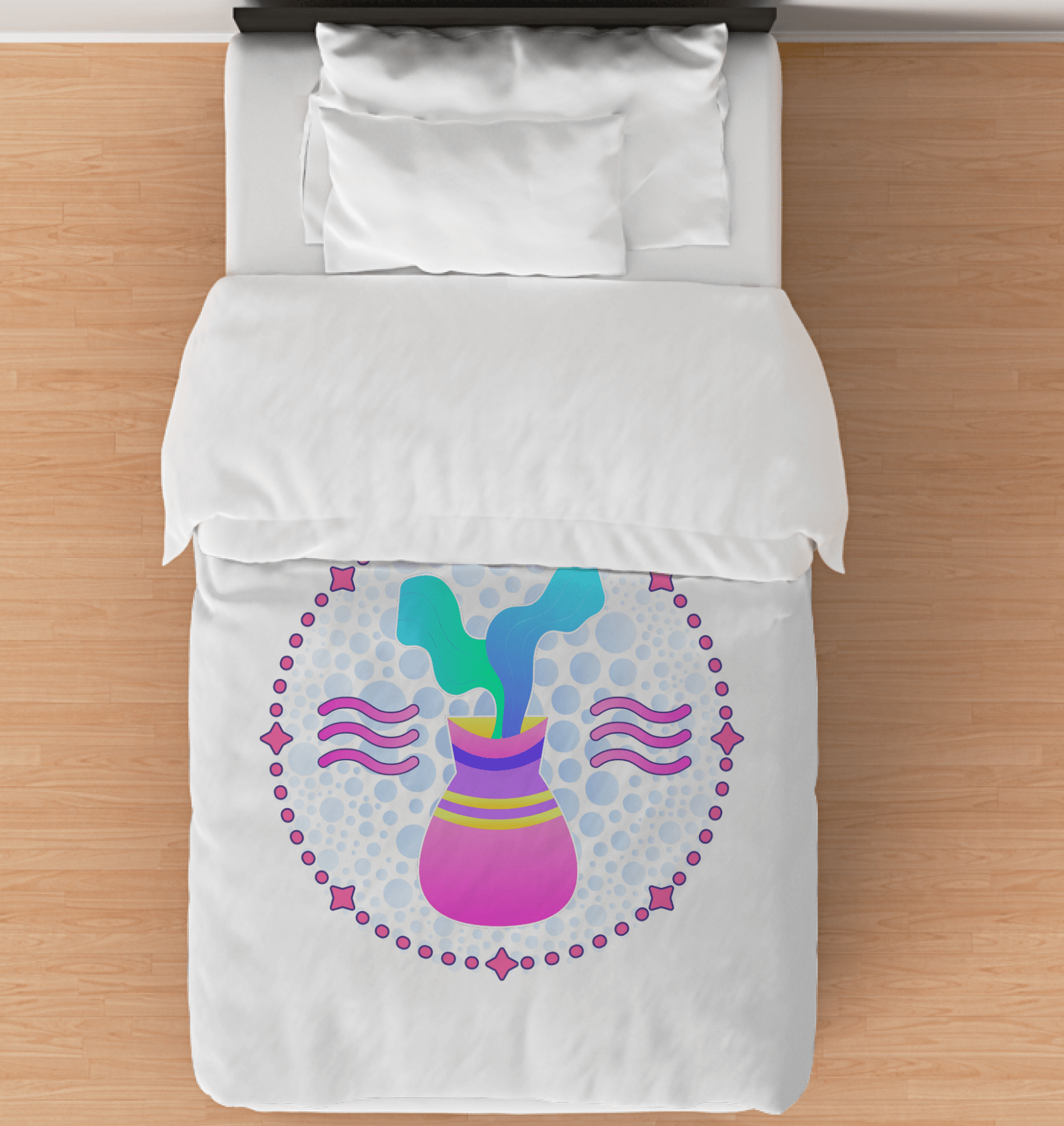 Aquarius Duvet Cover - Twin | Zodiac Series 1 - Beyond T-shirts