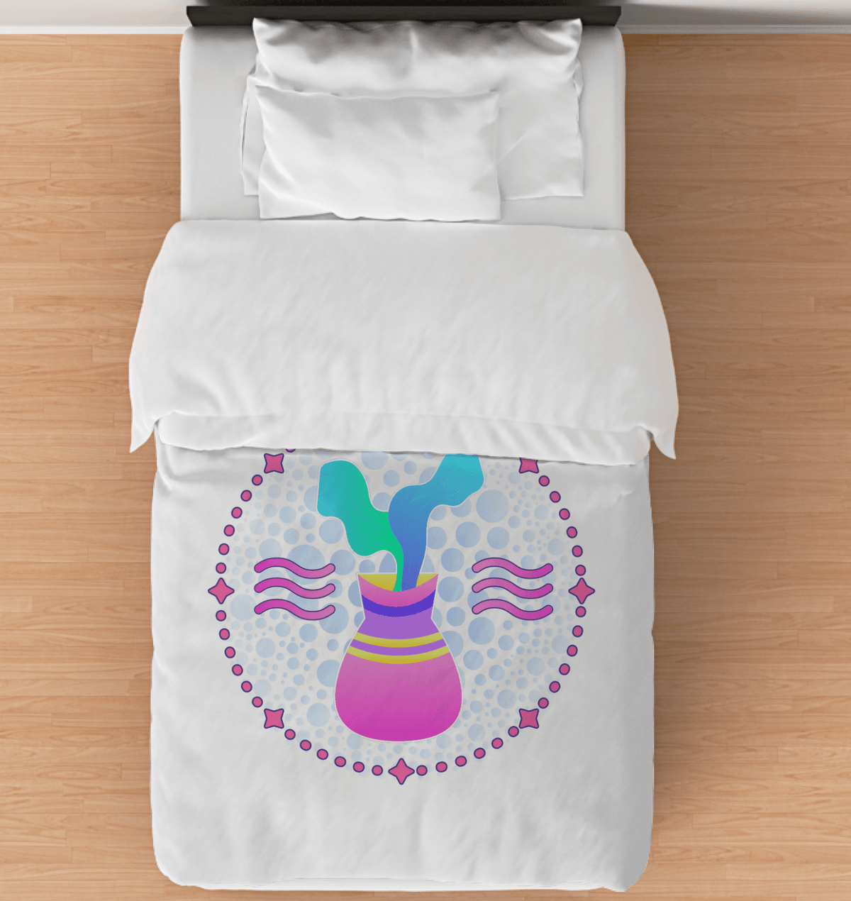 Aquarius Duvet Cover - Twin | Zodiac Series 1 - Beyond T-shirts