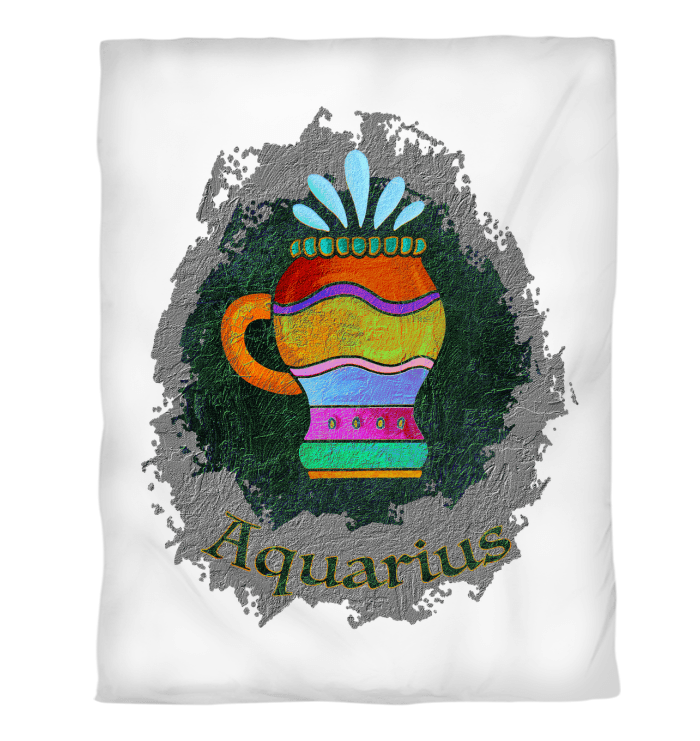 Aquarius Duvet Cover - Twin | Zodiac Series 11 - Beyond T-shirts