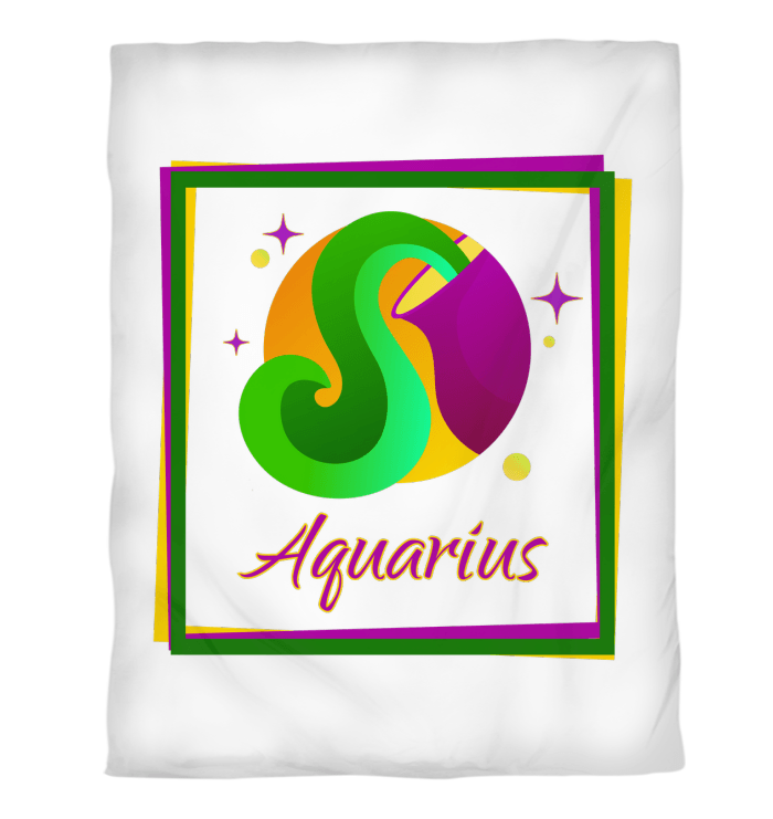 Aquarius Duvet Cover - Twin | Zodiac Series 3 - Beyond T-shirts