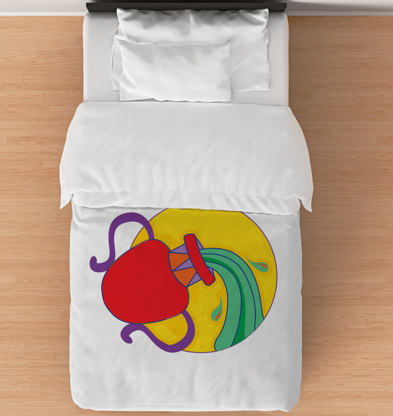 Aquarius Duvet Cover - Twin | Zodiac Series 5 - Beyond T-shirts