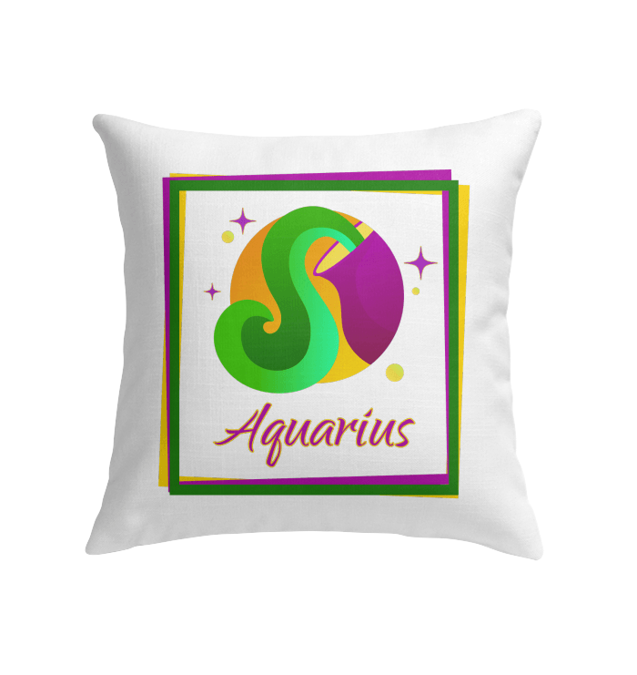 Aquarius Indoor Pillow | Zodiac Series 3 - Beyond T-shirts