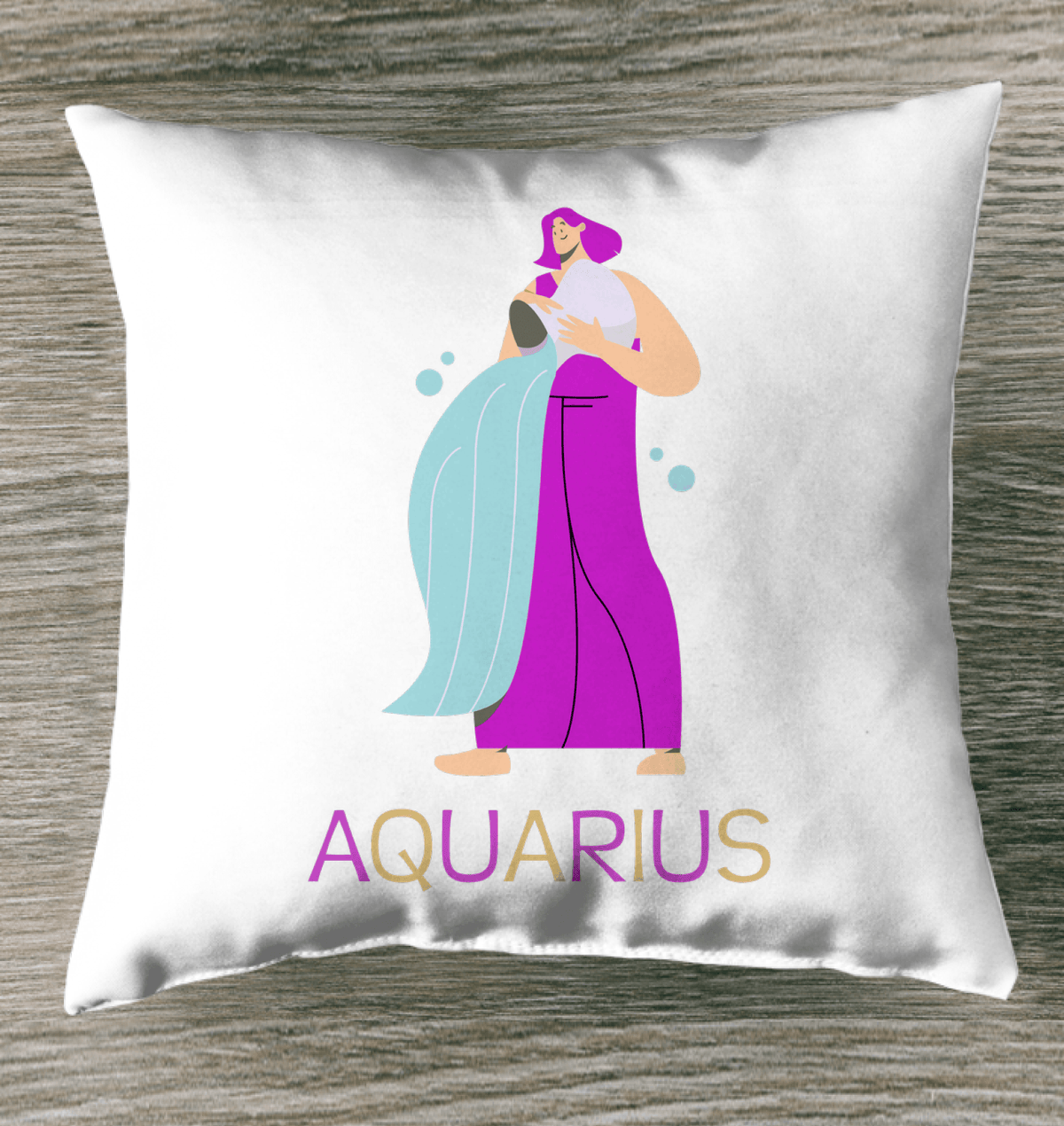 Aquarius Indoor Pillow | Zodiac Series 4 - Beyond T-shirts