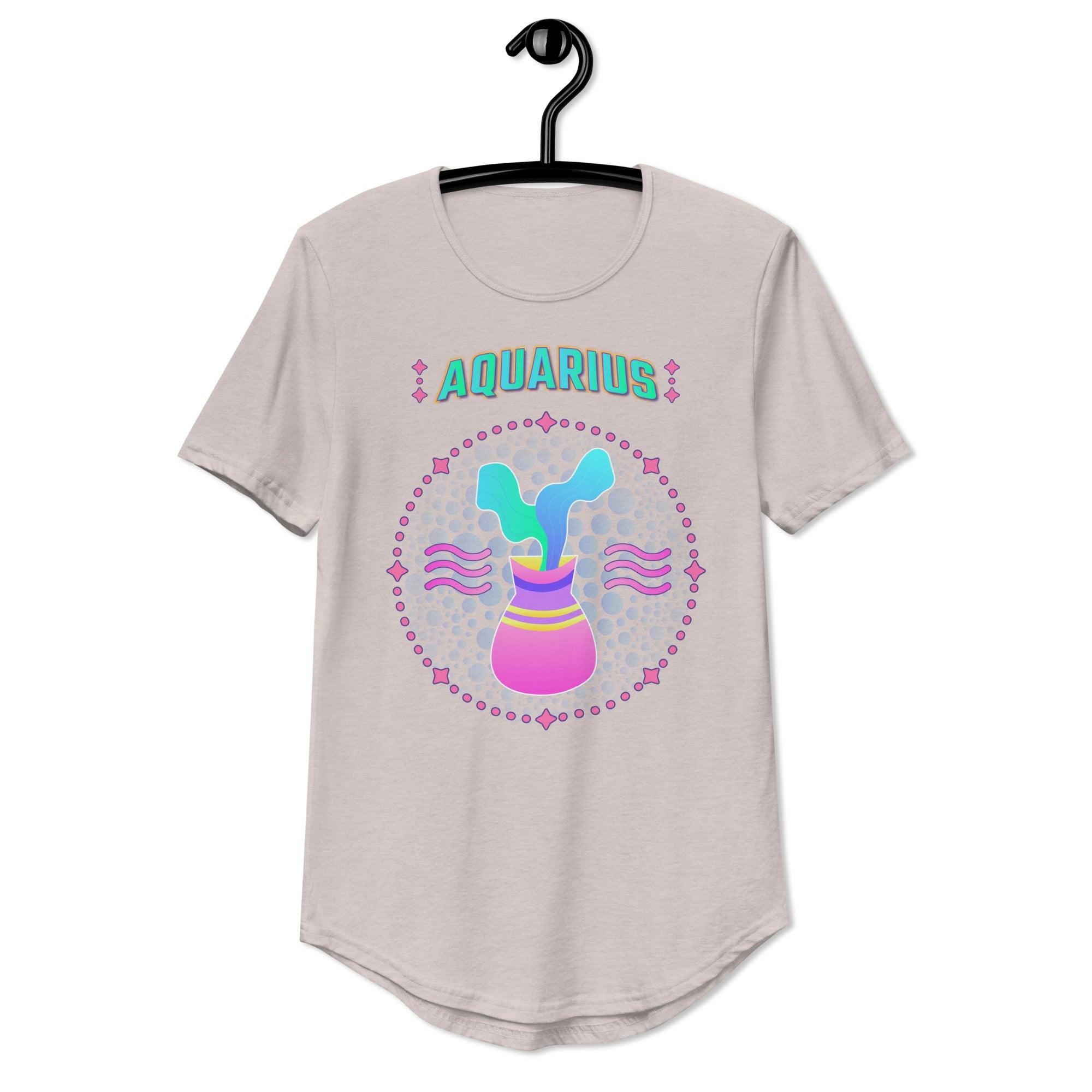 Aquarius Men's Curved Hem T-Shirt | Zodiac Series 1 - Beyond T-shirts
