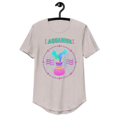 Aquarius Men's Curved Hem T-Shirt | Zodiac Series 1 - Beyond T-shirts