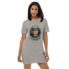 Aquarius Organic Cotton T-shirt Dress | Zodiac Series 11 - Beyond T-shirts